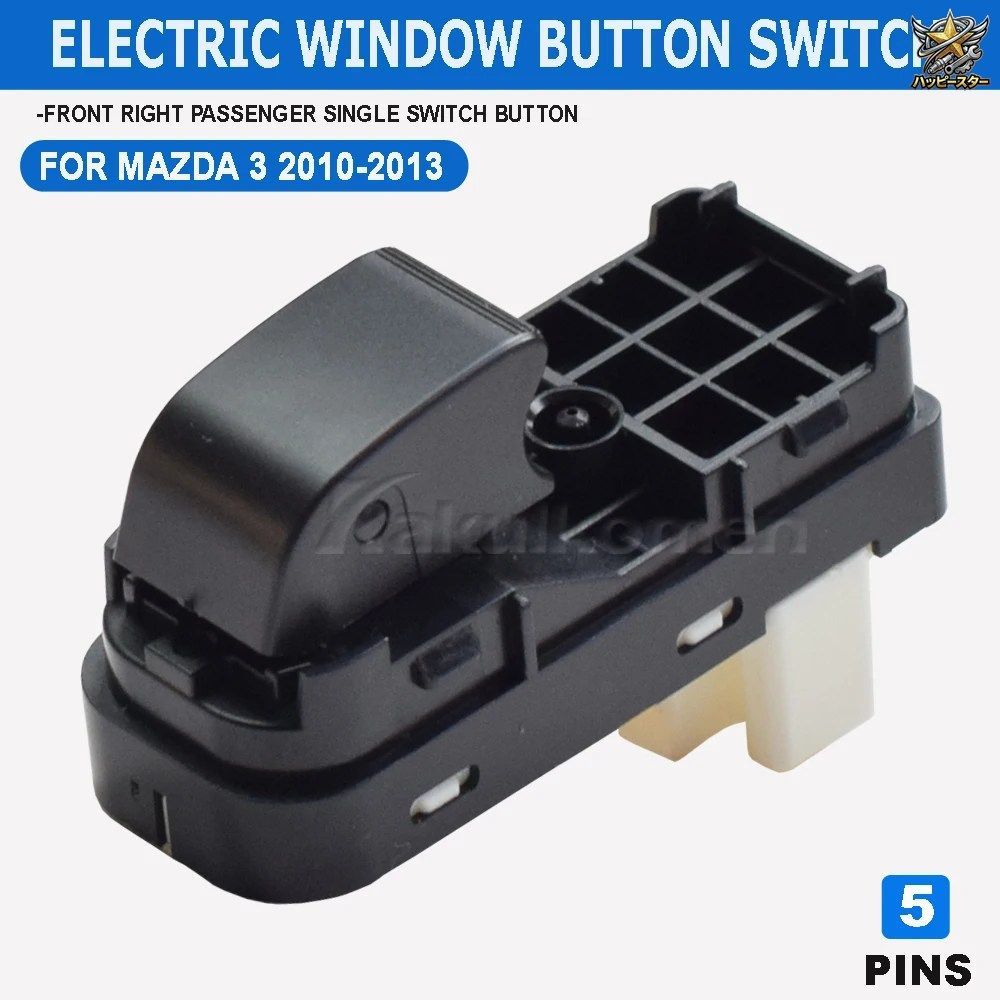 10-13 Mazda 3 Sport BBM2 66 370 Left ⁄ Right Rear Passenger Window