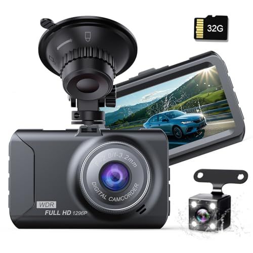 2026版 ドライブレコーダー 小型 前後2カメラ ドラレコ 車載カメラ 3インチ液晶画面 1080PフルHD 170度広角 HDR/WDR画像補正技術 上書き録画 常時録画 動体検知 夜間撮影 エンジン連動 回路保護 高速録画 操作簡単 日 e7ae291b
