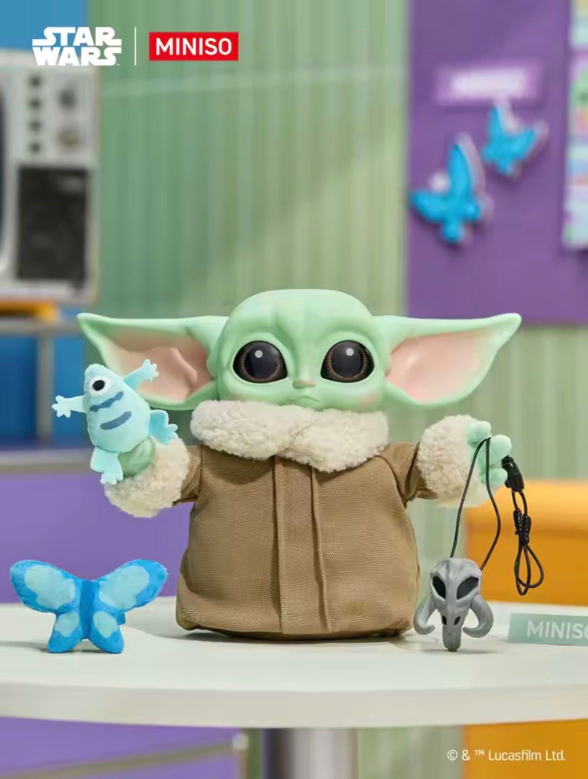 【海外限定】グローグー　MINISO　ビッグサイズフィギュア　スターウォーズ 即納】大型 グローグー MINISO メイソウ STAR WARS スターウォーズ