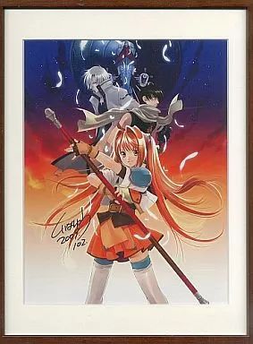 【中古】原画イラストボード 付属品付)直筆サイン入り複製原画シリーズ Vol.04 英雄伝説VI 空の軌跡SC 暁闇を超えて」