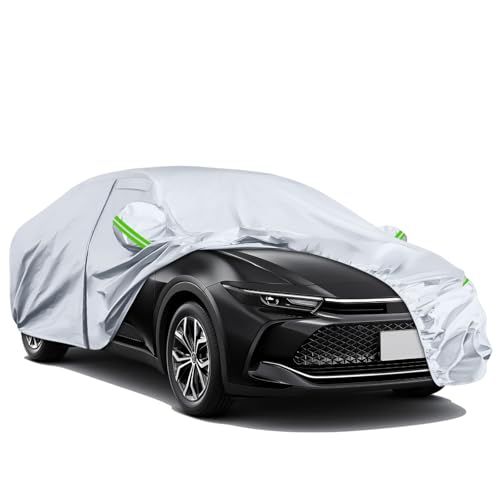 車 カバー トヨタ クラウン クロスオーバー 2022-2024 最新改良式 ボディカバー 加厚 裏起毛 黄砂対策 防水防塵防輻射紫外線 弾力な防風ロープ付き 四季対応 品質保証（トヨタ Crown crossover 2022-2024）a bd40dff5