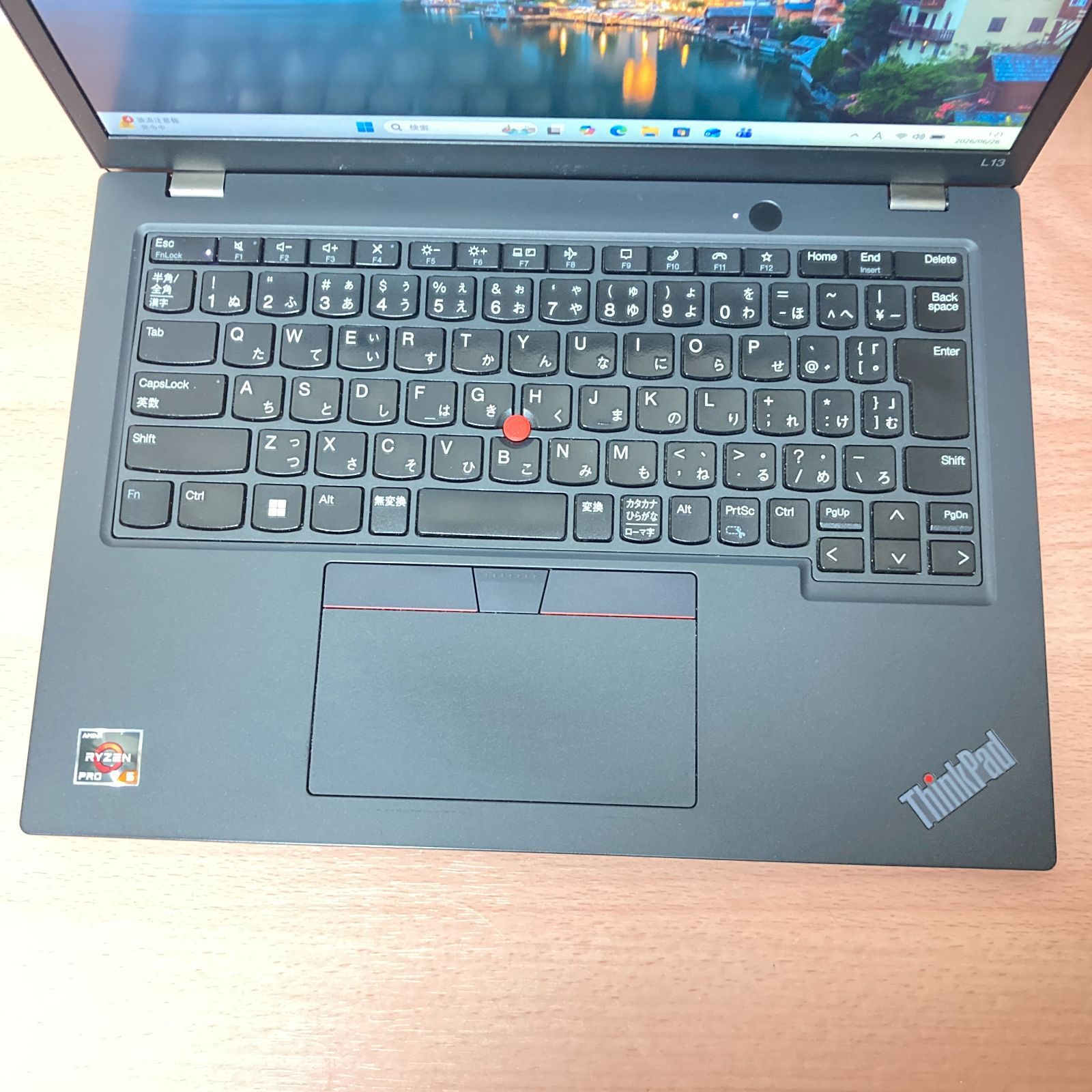 美品 Lenovo ThinkPad L13 Gen4 Ryzen5/16GB/SSD256GB- メルカリ