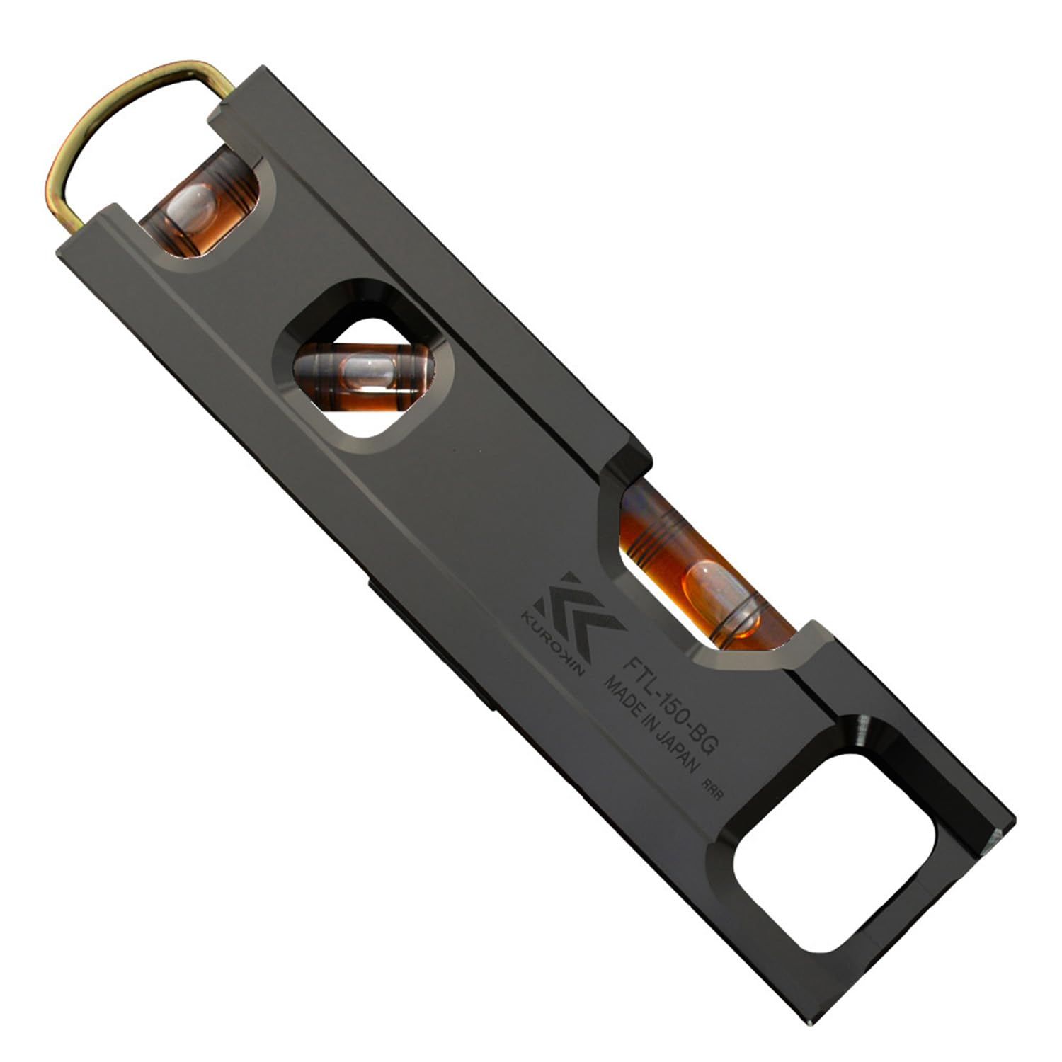 フジ矢(Fujiya) アルミ水平器 黒金(二穴・スリムタイプ) FTL-150-BG送料無料 1afbca00