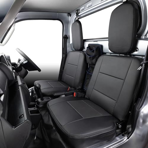 オートウェア(Autowear) ハイゼットトラック シートカバー (ディンプル ブラック)【品番:1293】S500P/S510P系MC後 ダイハツ 1台分セット 車種別専用設計送料無料 952e6783