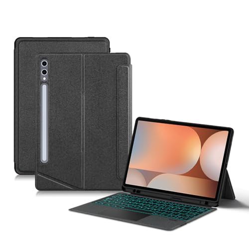 縦/横置き対応 Galaxy Tab S9Ultra / S10Ultra キーボード ケース タッチパッド バックライト付き マグネット式 ケース 分離式 シャオミカバー ギャラクシー Tab S9Ultra / S10Ultra 14.6 0b09f9e7