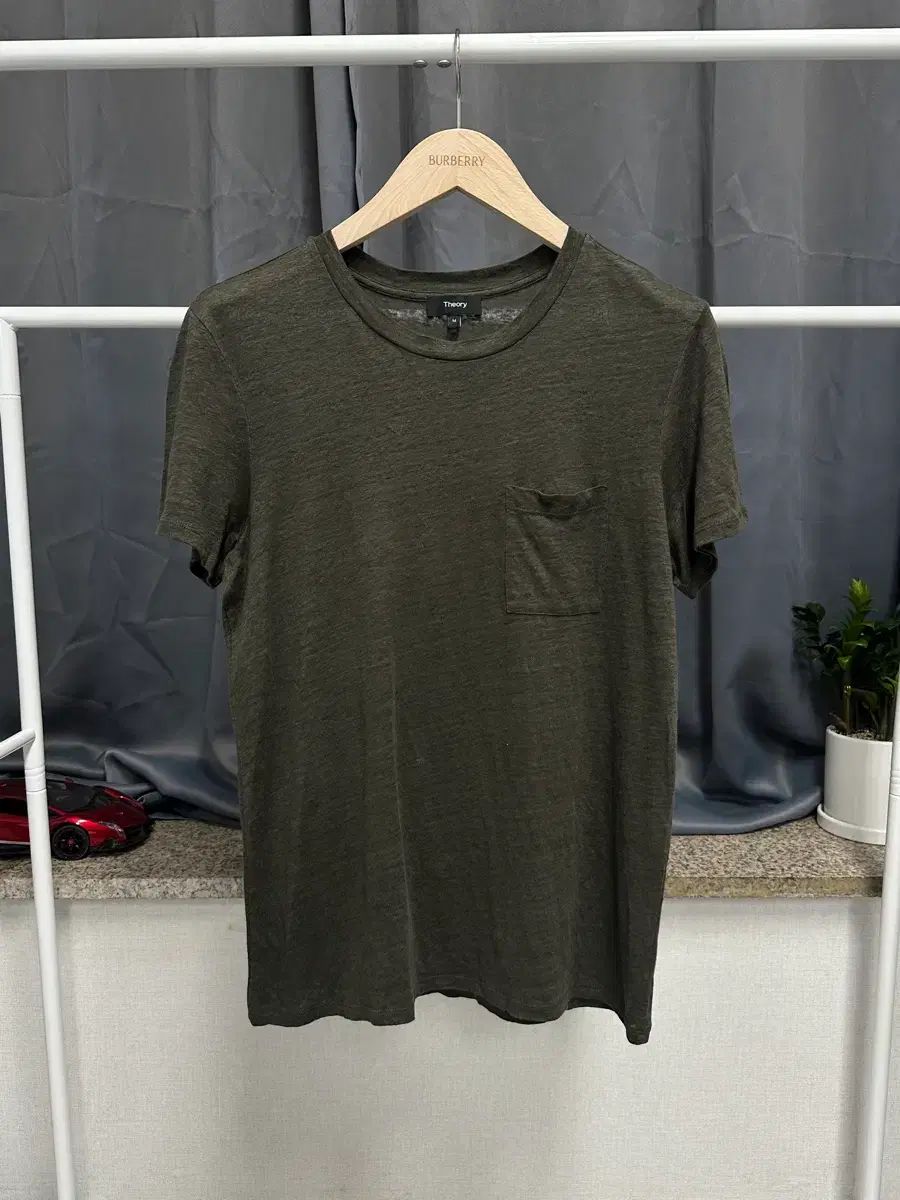 セオリーオム 正規品 / メンズ95 / リネン半袖 Tシャツ