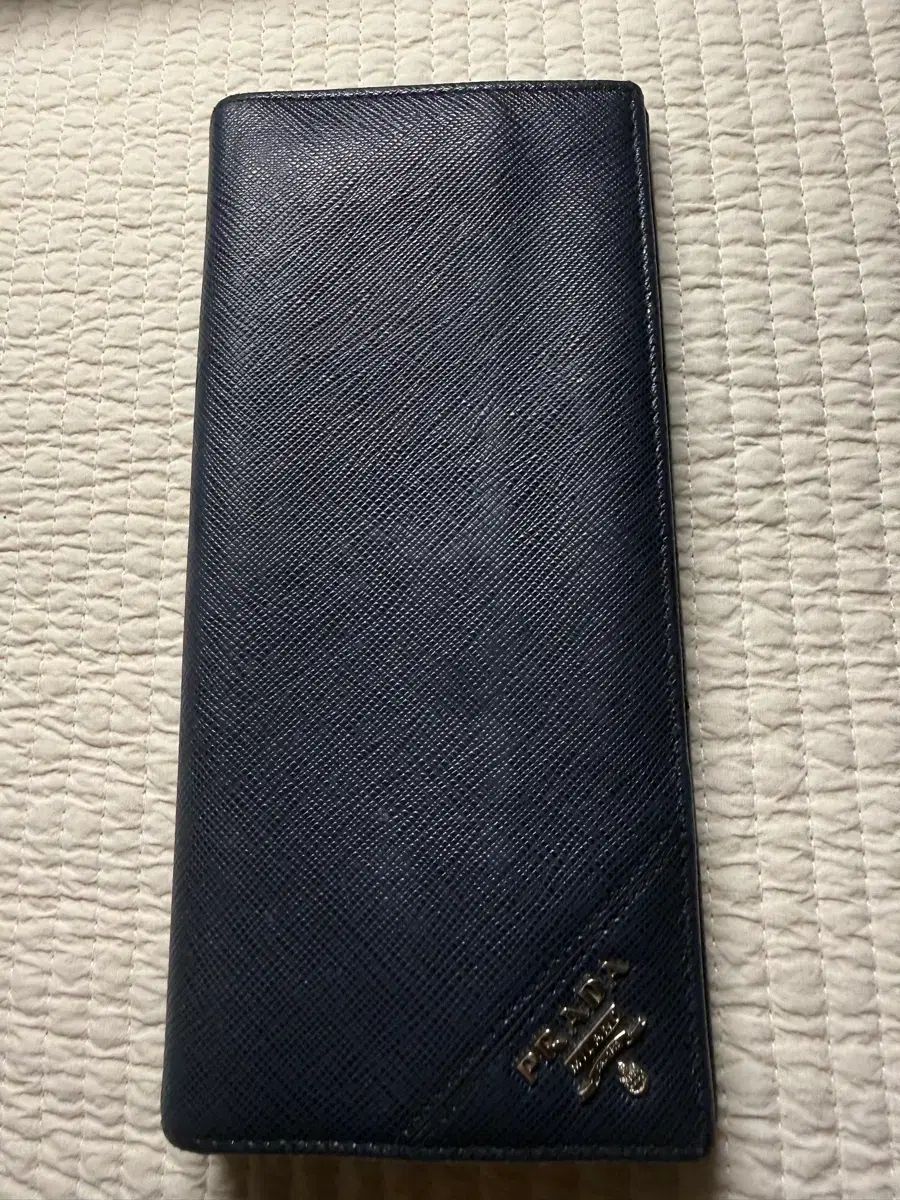 PRADA サフィアーノ 長財布 ネイビー