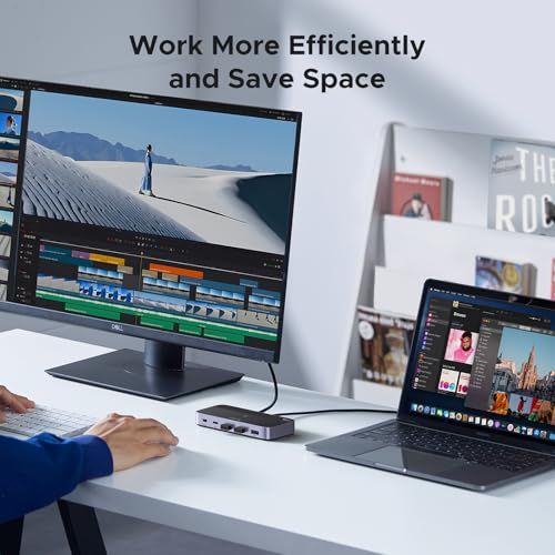 UGREEN 10Gbps USB-C切替器 USB3.2 2 台のPCでUSB-C&A デバイスを共有 Mac用 4ポート USB-C3.2 スイッチャー キーボード/マウス/ウェブカメラ/USBマイク/プリンタを切り替え 2台のUSB C 96d55b4e｜詳細画像