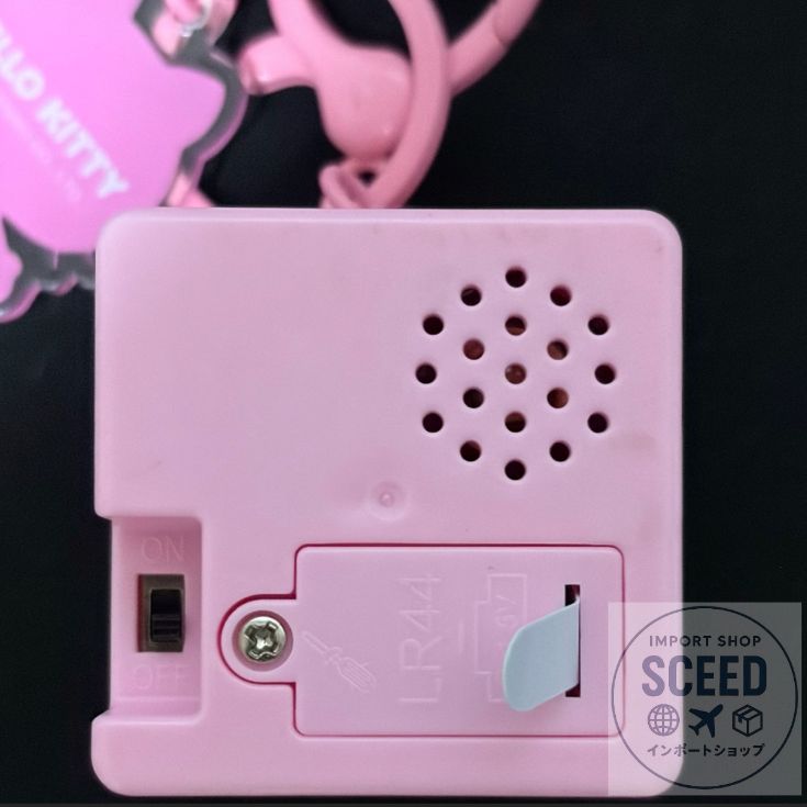 即納】光る 音声機能付き キーボードキーホルダー カチカチ フィ