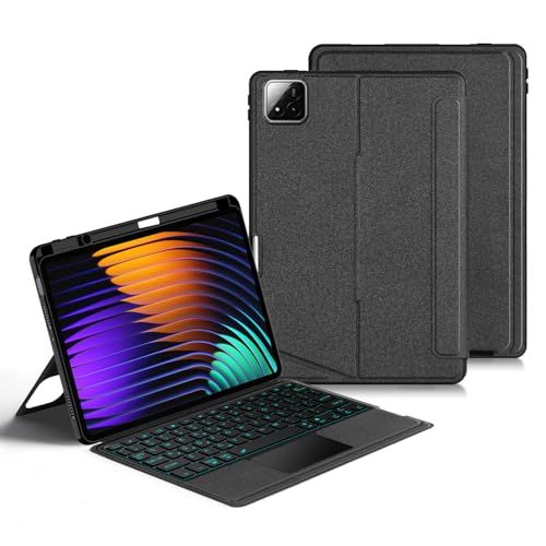 縦置き対応 Xiaomi Pad 8 / 8 Pro/Pad 7 Pro / Pad7 11.2インチ対応 キーボード タッチパッド バックライト付き マグネット式 ケース 分離式 シャオミ pad8用 キーボードケース 磁気吸着 トラックパッド付きe