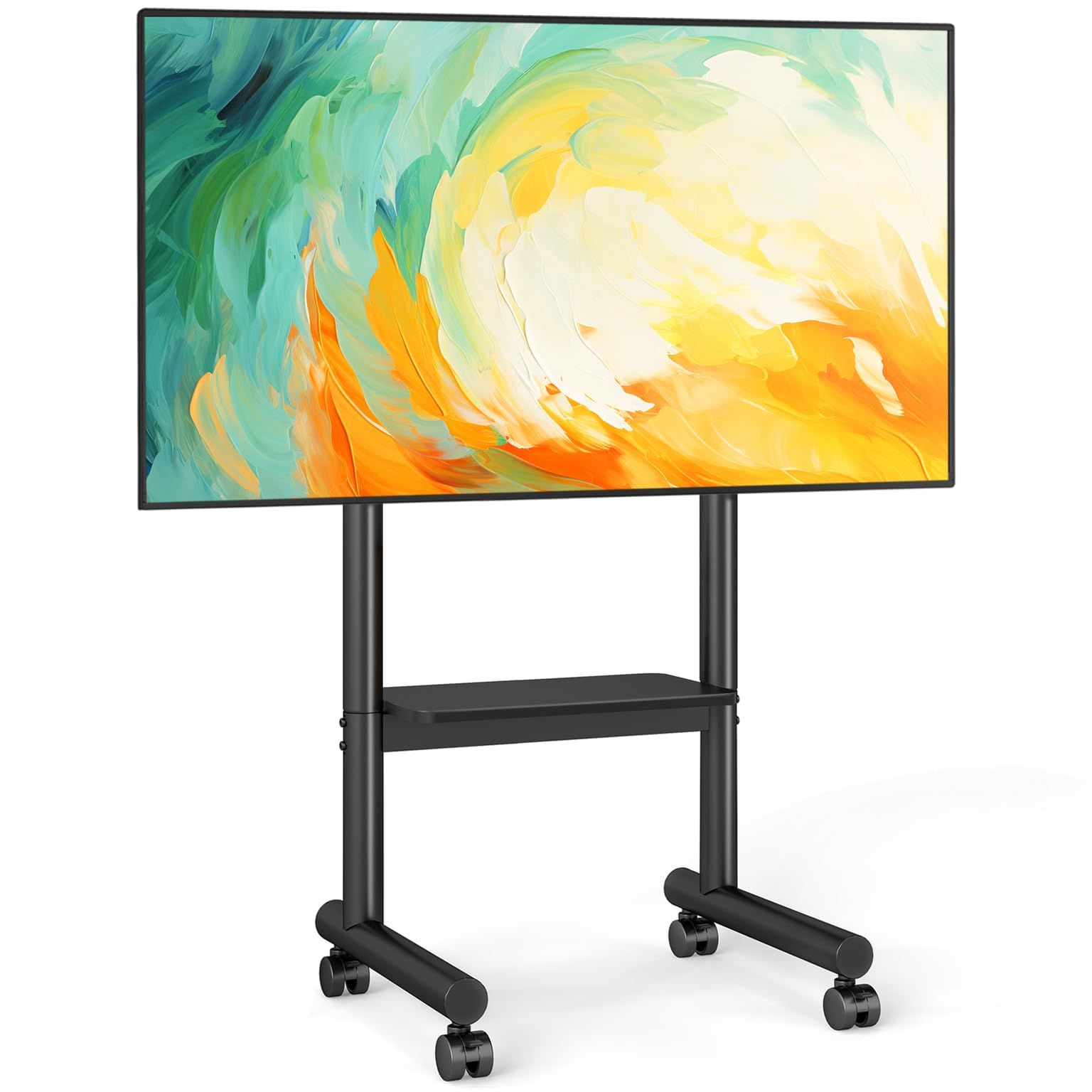 家用 棚板付き 高さ調整可能 VESA400*400mm tvスタンド モニタースタンド 大型 テレビ台 業務用 耐荷重50kg 40～75インチ対応 ハイタイプ テレビスタンド テレビスタンド キャスター付き Rfiver 8,455円