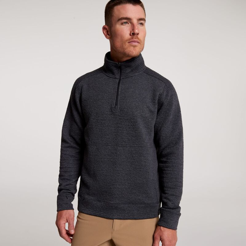 ヴァースト メンズ アウター パーカー・スウェット フリース VRST Mens Recharge Lunar Fleece 14 Zipure Black ブラック