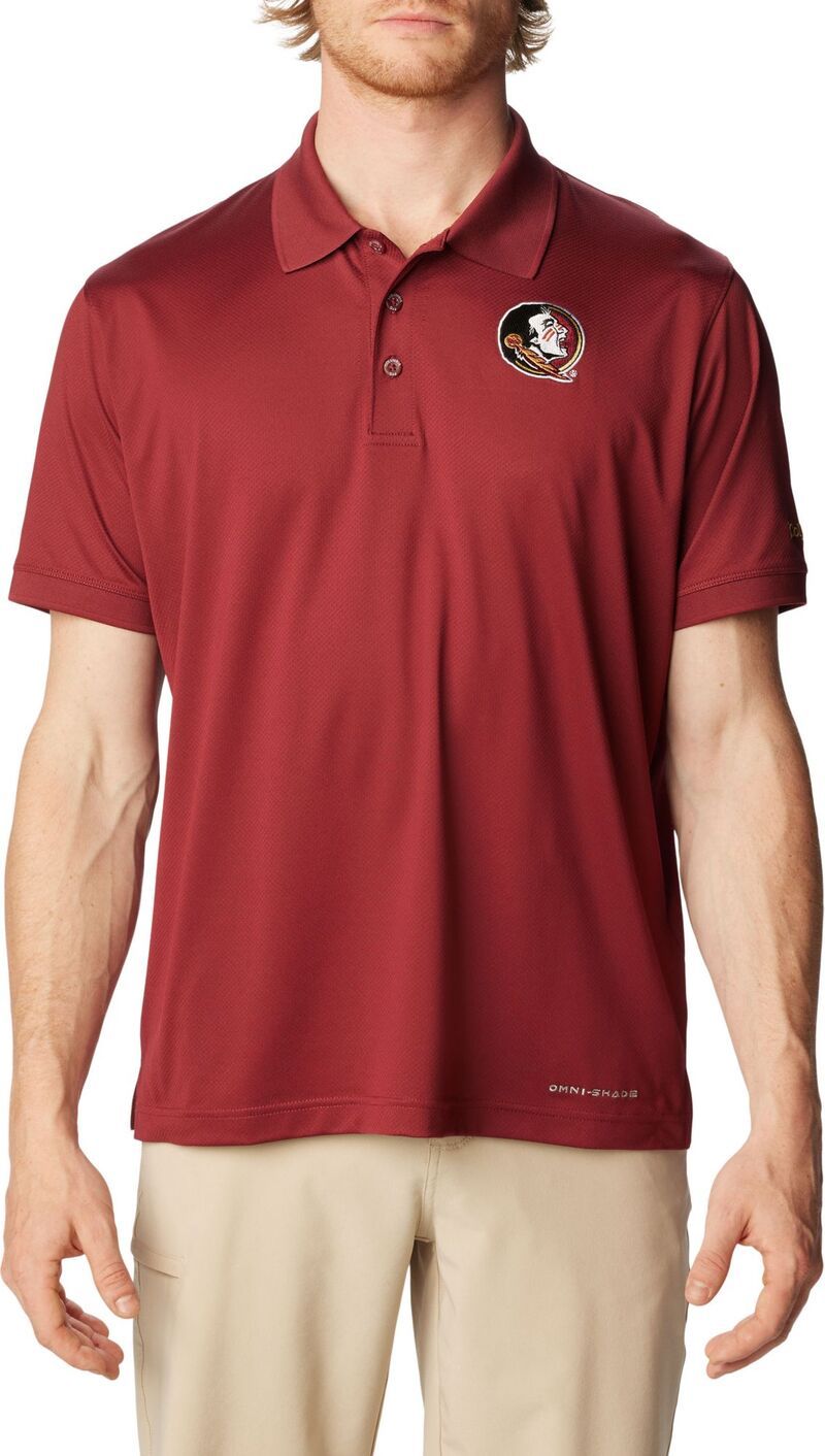 コロンビア メンズ トップス ポロシャツ Columbia Mens Florida State Seminoles Garnetamiami Performance Polo NoColor