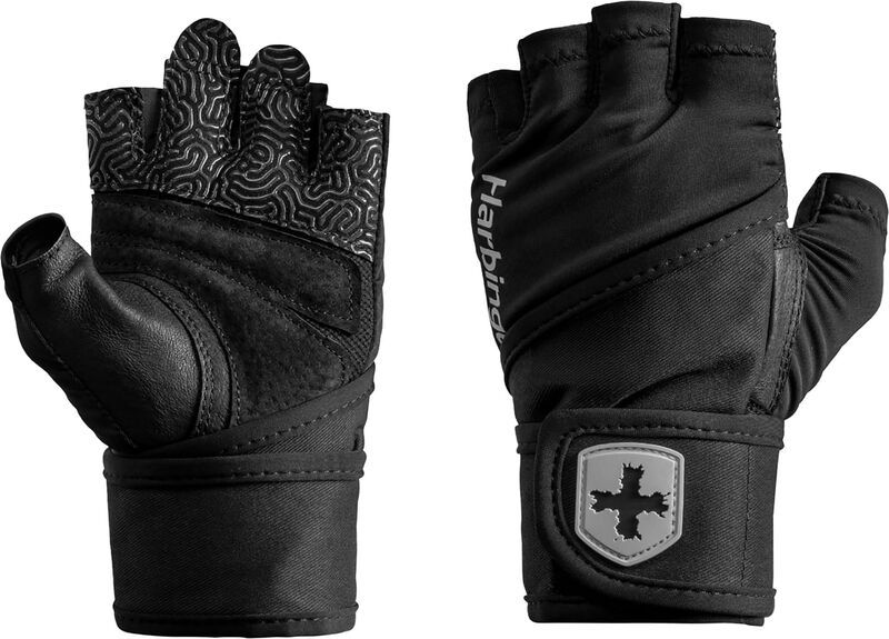 ハービンガー メンズ アクセサリー 手袋 Harbinger Mens Pro 30 Wristwrap Gloves Black ブラック 8,736円