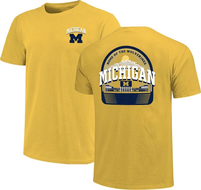 イメージワン メンズ トップス Tシャツ Image One Michigan Wolverines Maize Stadium TShirt NoColor