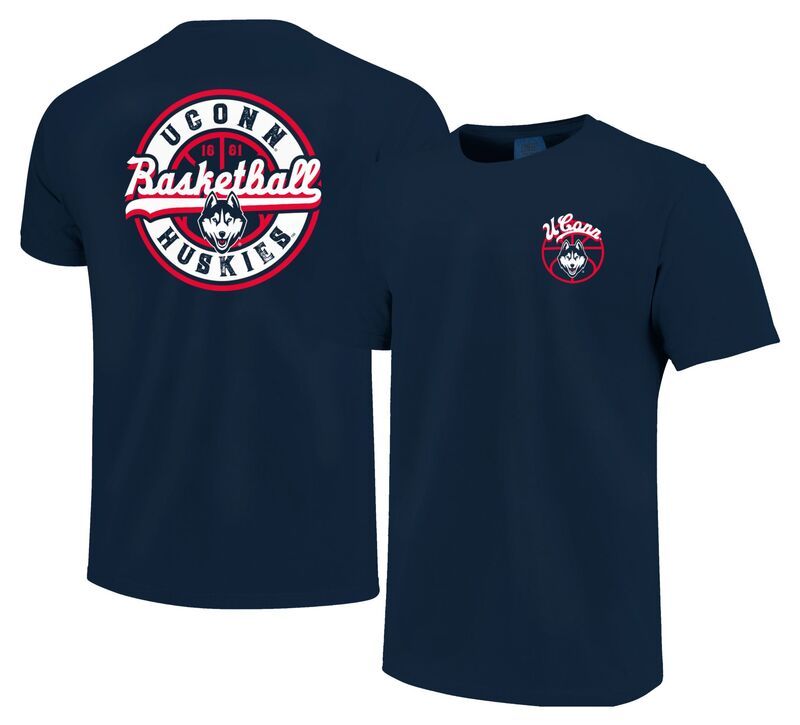 イメージワン メンズ トップス Tシャツ Image One Mens UConn Huskies Navy ScriptShirt NoColor ネイビー
