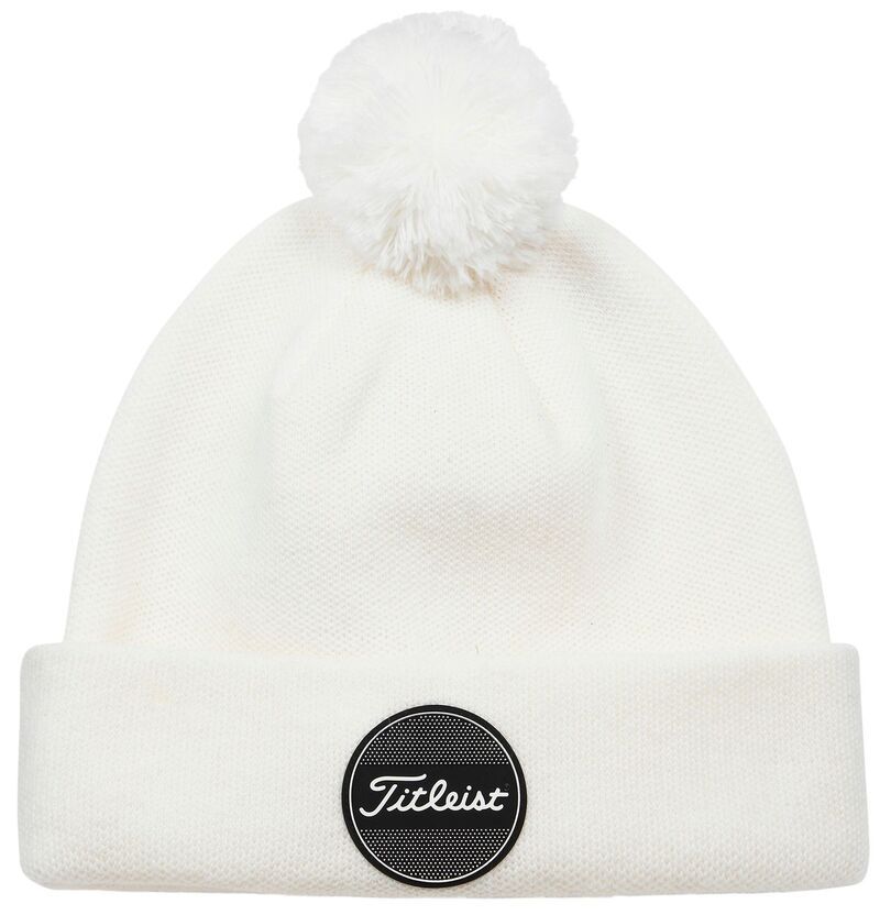 タイトリスト レディース アクセサリー 帽子 Titleist Mens Boardwalk Pom Golf Beanie WhiteBlackWhite ホワイト