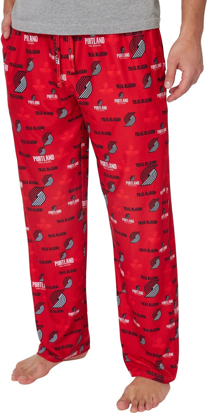 コンセプツ スポーツ メンズ ボトムス カジュアルパンツ プリント ブレザー Conceptsport Mens Portland Trail Blazers Red All Over Print S