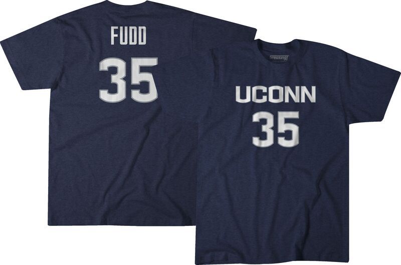 ブレイキング T メンズ トップス Tシャツ BreakingT Adult UConn Huskies Azzi Fudd 35 Navy TShirt NoColor ネイビー