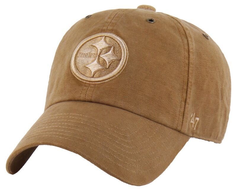 カーハート レディース アクセサリー 帽子 Tシャツ Carhartt x 47 Adult Pittsburgh Steelers Brown Dyed Clean Up Hat NoColor ブ 11,186円