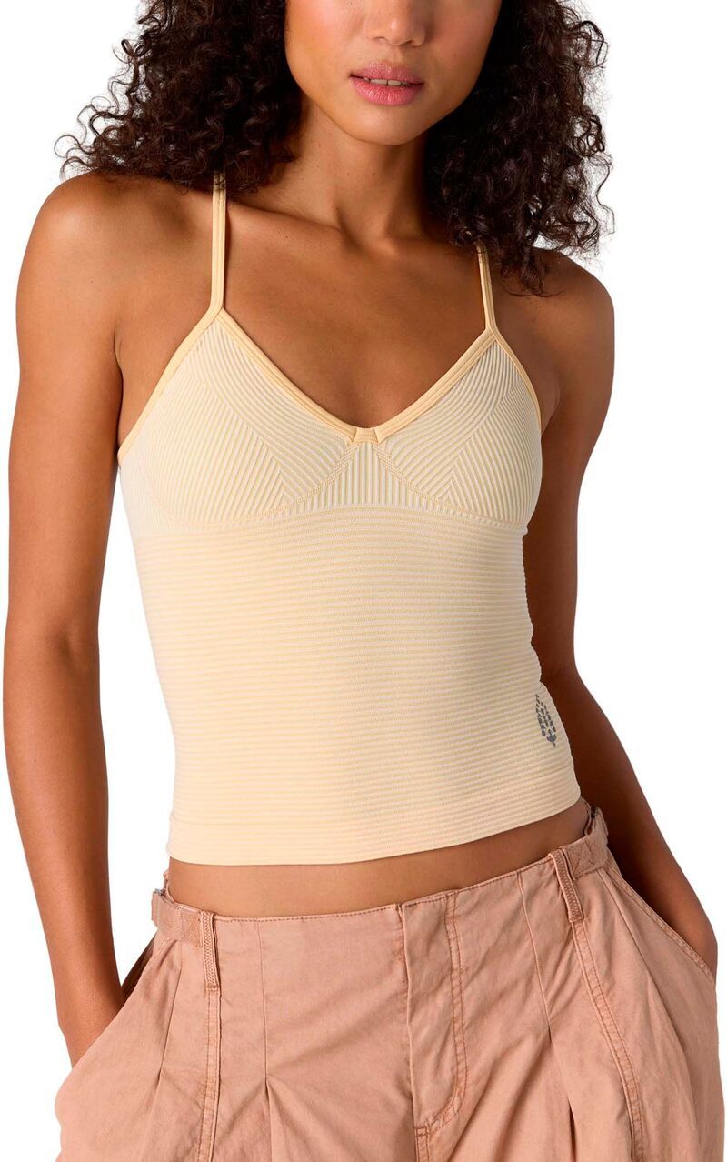 フリーピープル レディース トップス シャツ FP Movement Womens Perfectly Plaited Plunge Tank Sunlit Yellow イエロー