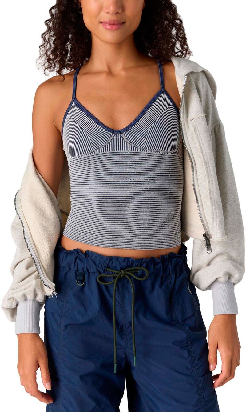 フリーピープル レディース トップス シャツ FP Movement Womens Perfectly Plaited Plunge Tank Midnight Navy ネイビー