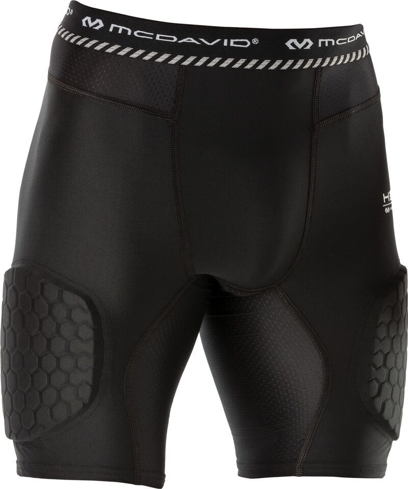 マクダビッド メンズ ボトムス ハーフパンツ・ショーツ McDavid HEX Basketball Compression Short Withigh Pads Black ブラック