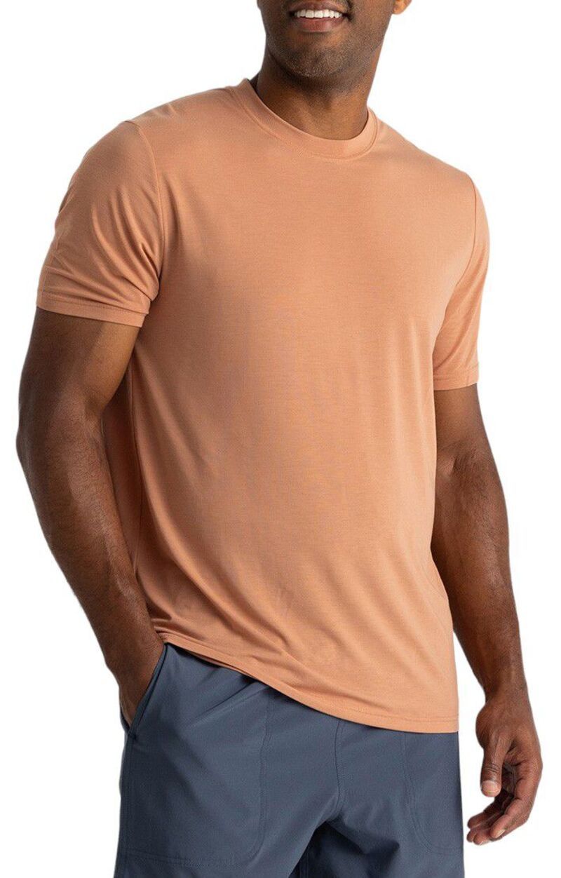 フリー フライ メンズ トップス Tシャツ Free Fly Mens Elevate Lightweight Short Sleeve TShirt Canyon Clay