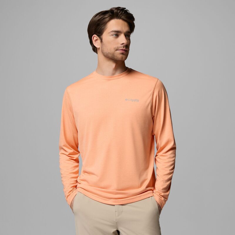 コロンビア メンズ トップス シャツ Columbia Mens Terminal Tech Long Sleeve Shirt Bright Nectar