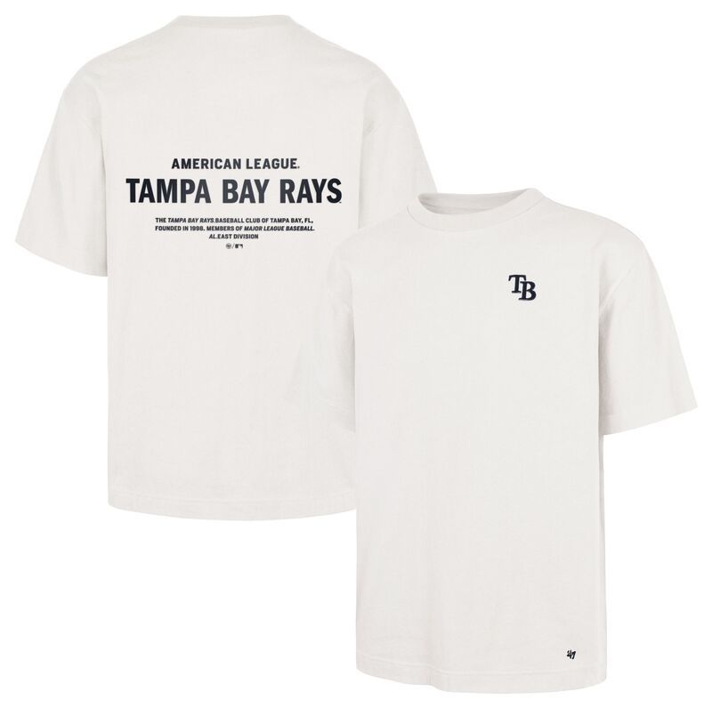 フォーティーセブン メンズ トップス Tシャツ 47 Mens Tampa Bay Rays White Leon Foundation TShirt NoColor ホワイト