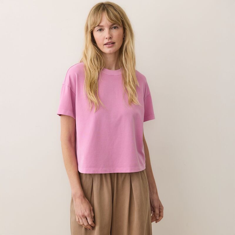 マリーン レイヤー レディース トップス Tシャツ ジャージー Marine Layer Womens Cloud 9 Jersey Crew TShirt Lilac ライラック