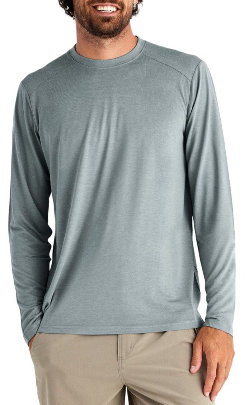 フリー フライ メンズ トップス Tシャツ Free Fly Mens Bamboo Lightweight Long Sleeve TShirt Slate スレート