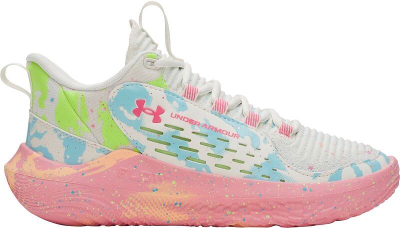 アンダーアーマー レディース シューズ スニーカー Under Armour Womens Breakthru 5 Basketball Shoes WhitePinkBlue ホワイト