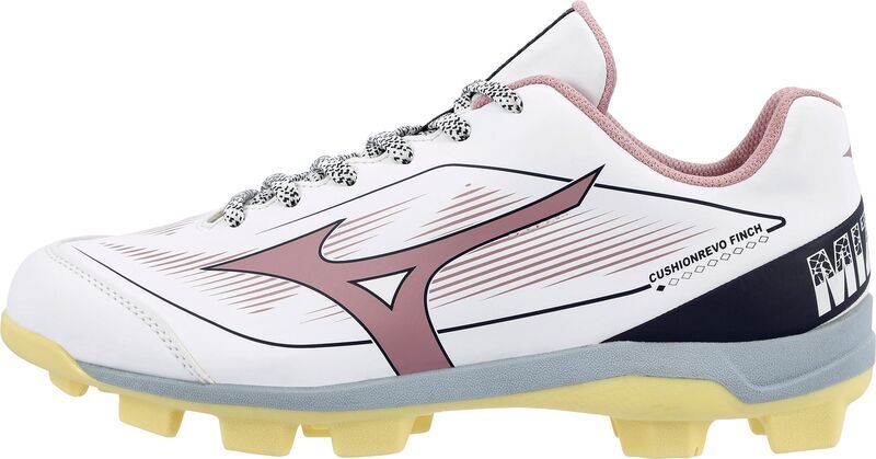 ミズノ レディース シューズ スニーカー Mizuno Womens Cushionrevo Finch TPU Softball Cleats PurpleYellow イエロー