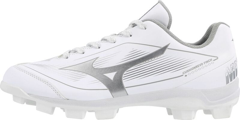ミズノ レディース シューズ スニーカー Mizuno Womens Cushionrevo Finch TPU Softball Cleats WhiteSilver ホワイト
