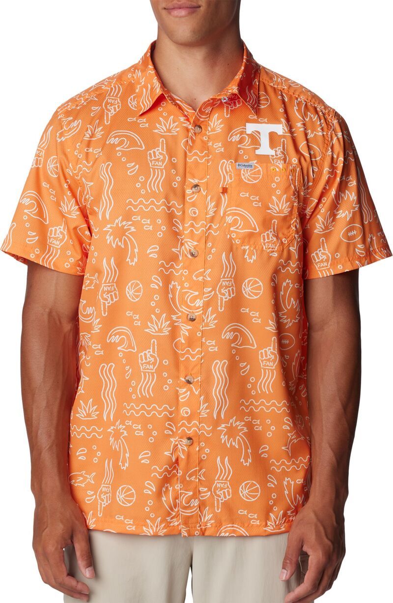 コロンビア メンズ トップス シャツ ボタンダウン Columbia Mens Tennessee Volunteers Tennessee Orange Super Slack Button Dow 16,635円