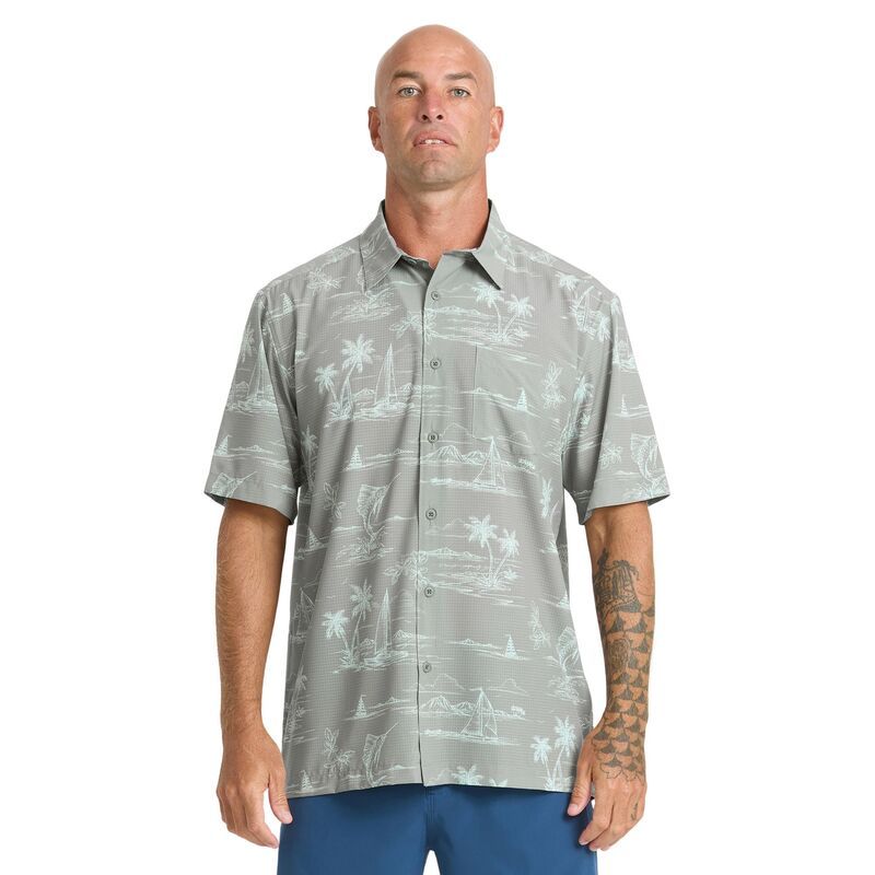 クイックシルバー メンズ ボトムス ハーフパンツ・ショーツ シャツ Quik silver Mens Waterman Performance Pack Woven Short Sleeve Shir