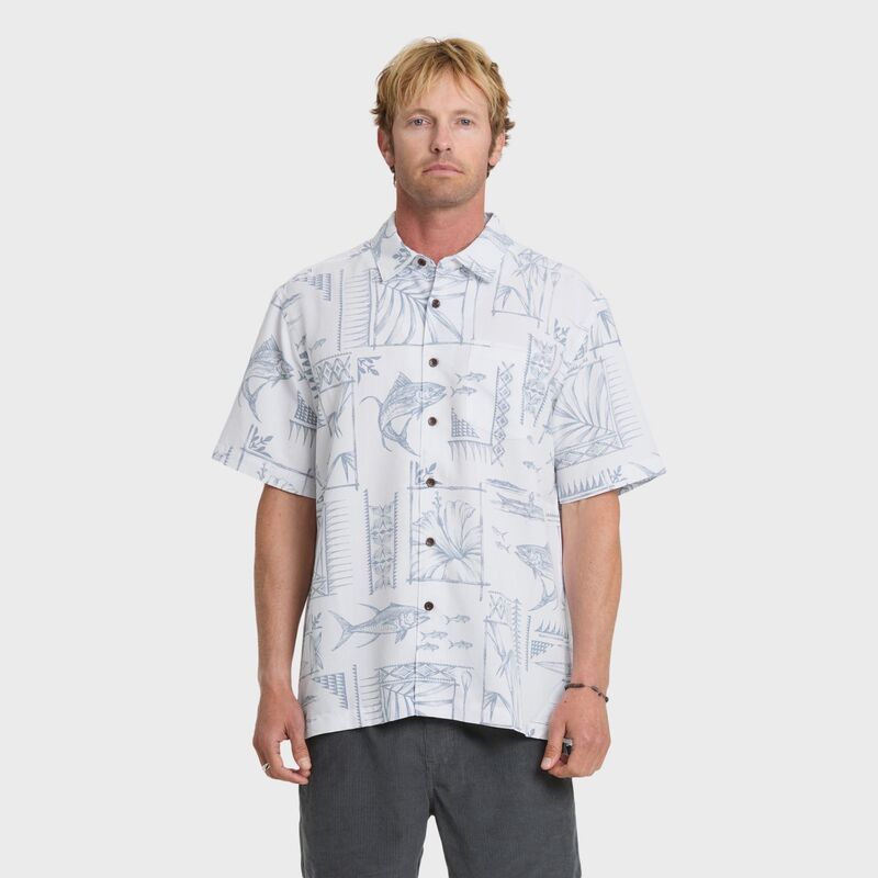 クイックシルバー メンズ ボトムス ハーフパンツ・ショーツ シャツ Quik silver Mens Waterman Performance Pack Short Sleeve Woven Shir