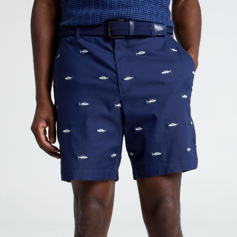 ウォルターヘーゲン メンズ ボトムス ハーフパンツ・ショーツ Walter Hagen Mens Clubhouse Twill Short Simple Tropical Fish Navy ネイビ