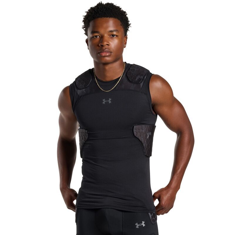 アンダーアーマー メンズ トップス シャツ Under Armour Adult Gameday Pro 5Pad Football Shirt Black Camo ブラック