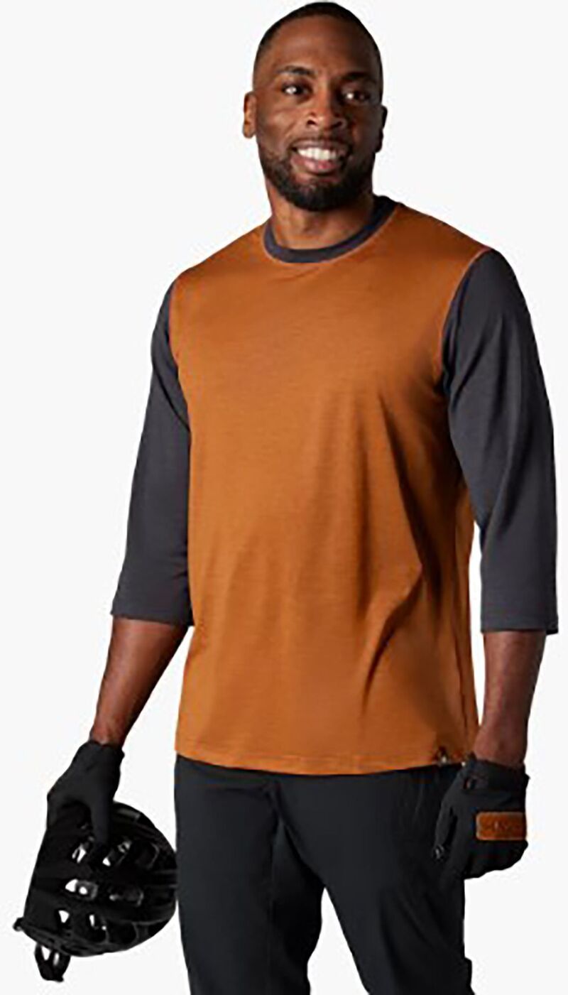 フライロー メンズ トップス シャツ Flylow Mens Nash Sleeve Bike Shirt CopperBlack ブラック
