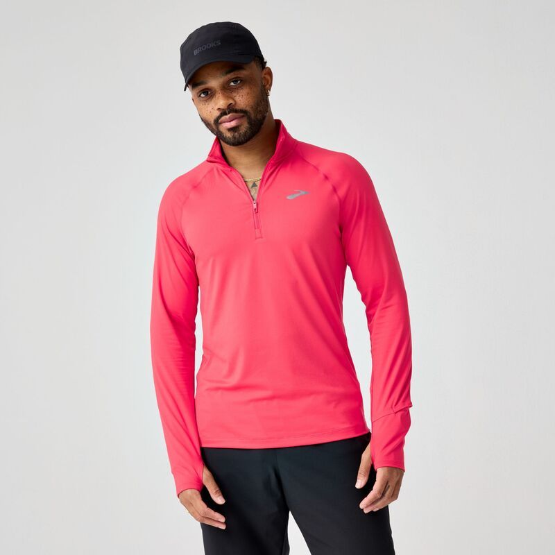 ブルックス メンズ トップス シャツ Brooks Mens Dash 30 14 Zip Shirt Cosmicrisp
