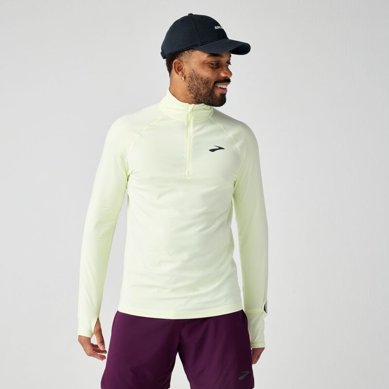 ブルックス メンズ トップス シャツ Brooks Mens Dash 30 14 Zip Shirt Luminary
