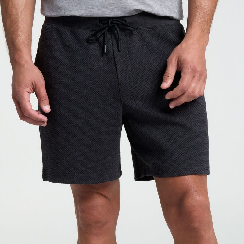 ヴァースト メンズ ボトムス ハーフパンツ・ショーツ VRST Mens Recharge 7 Pebble Short Pure Black Heather ブラック
