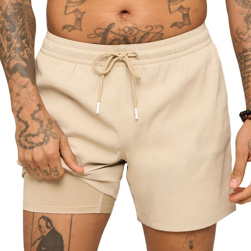 チャビーズ メンズ 水着 ハーフパンツ・ショーツ Chubbies Mens 55 Lined Textu red Swim Trunks The Khakinator