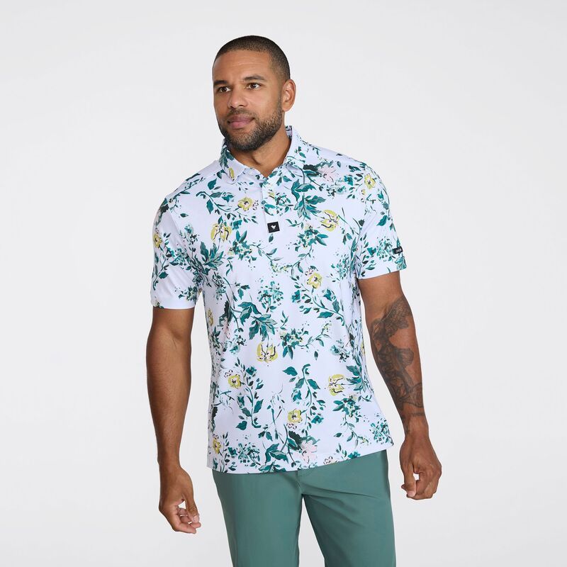 バッドバーディー メンズ トップス ポロシャツ Bad Birdie Mens Poetic Justice Core Performance Golf Polo Alexandrite
