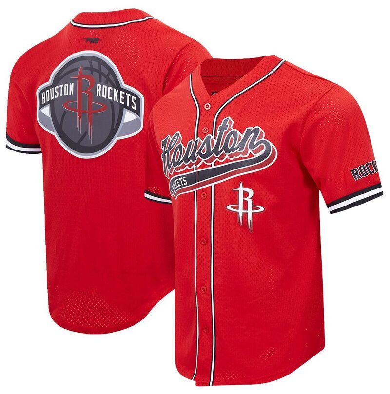 プロスタンダード メンズ トップス シャツ ボタンダウン Pro Standard Mens Houston Rockets Red Button Down Shirt NoColor レッド