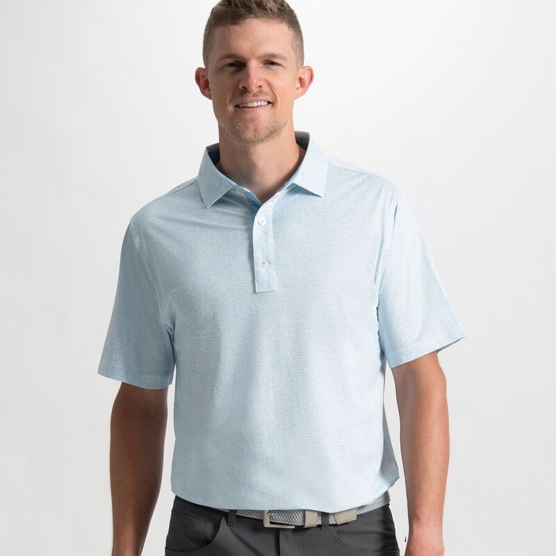 フットジョイ メンズ トップス ポロシャツ FootJoy Menseersucker Lisle Golf Polo Blue ReefWhite ホワイト 23,100円