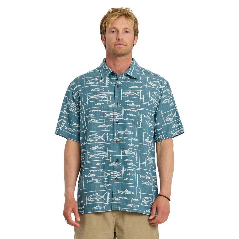 クイックシルバー メンズ ボトムス ハーフパンツ・ショーツ シャツ Quik silver Mens Waterman Topanga Woven Short Sleeve Shirtapestry
