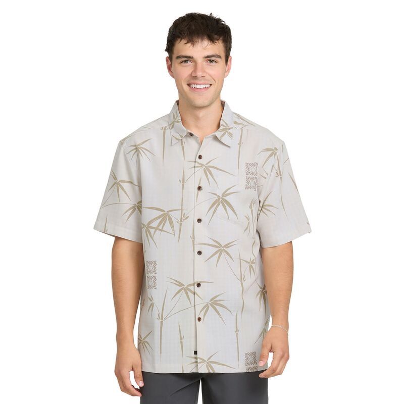 クイックシルバー メンズ ボトムス ハーフパンツ・ショーツ シャツ Quik silver Mens Waterman Bamboo Bay Woven Short Sleeve Shirt Silv
